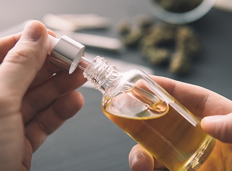 CBD oil bottle