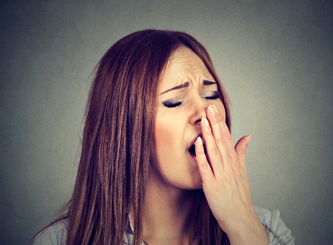 Woman yawning in Dallas