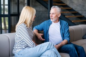 couple talking